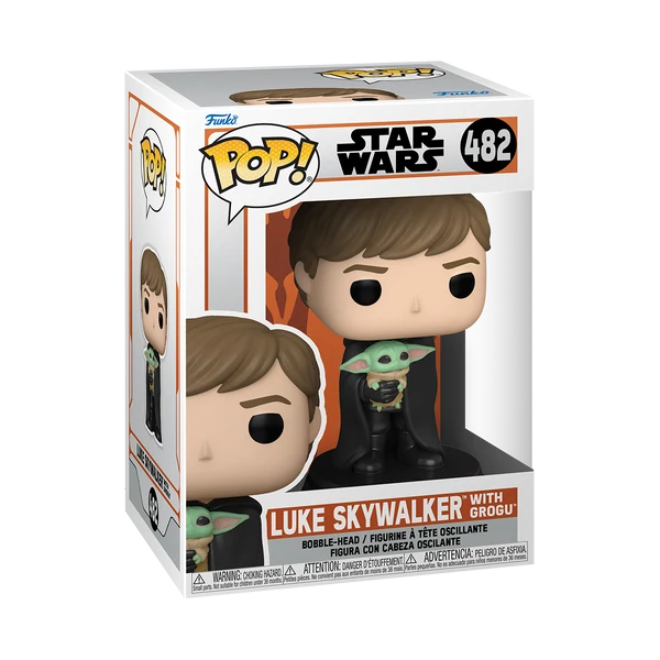 Figura coleccionable Luke Skywalker & Grogu - The Mandalorian Saga. BOX